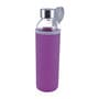 Purple Caprice 570 ml Glass Drink Bottle with Neoprene Sleeve