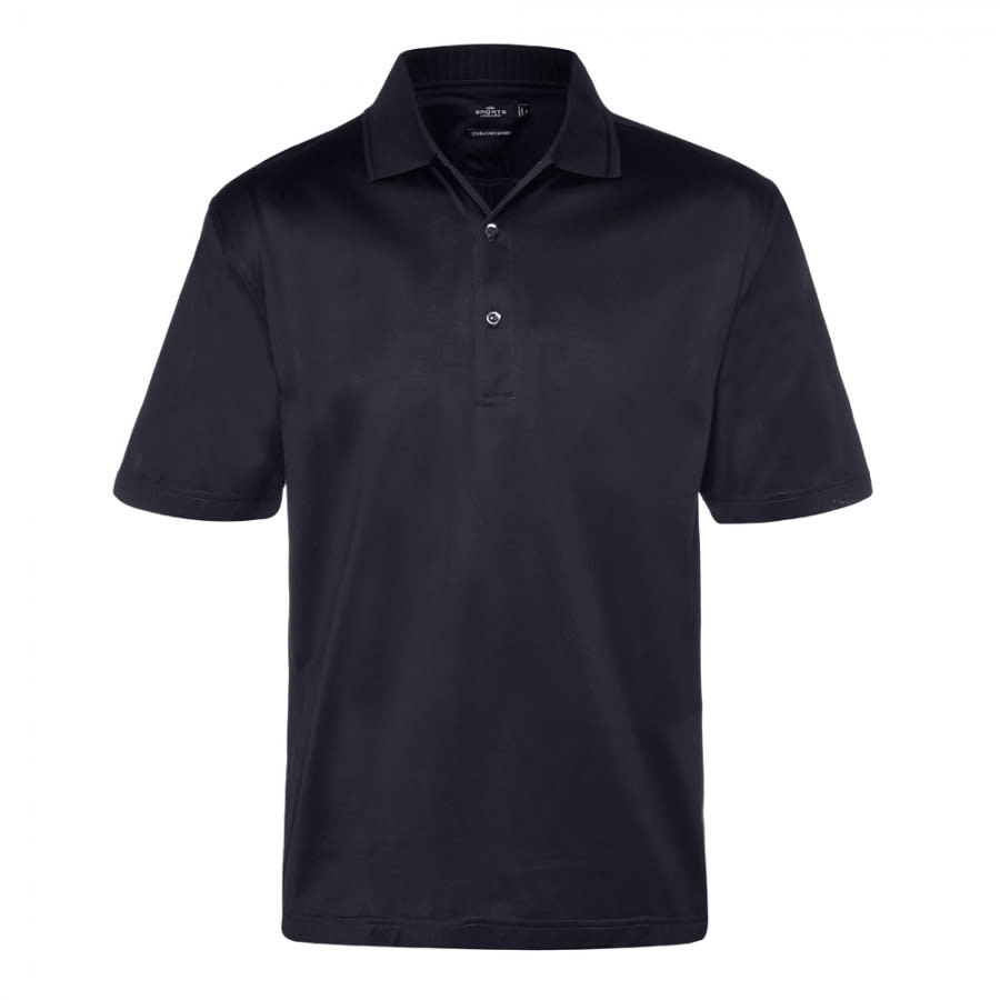 Navy Mercerised Egyptian Cotton Polo