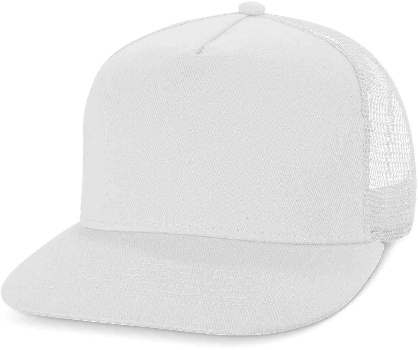 White Impala Flat Peak Mesh Cap