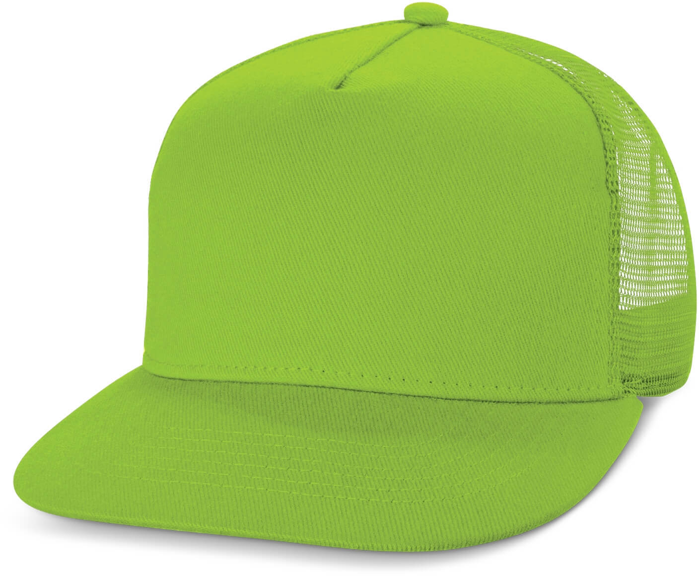 Bright Green Impala Flat Peak Mesh Cap