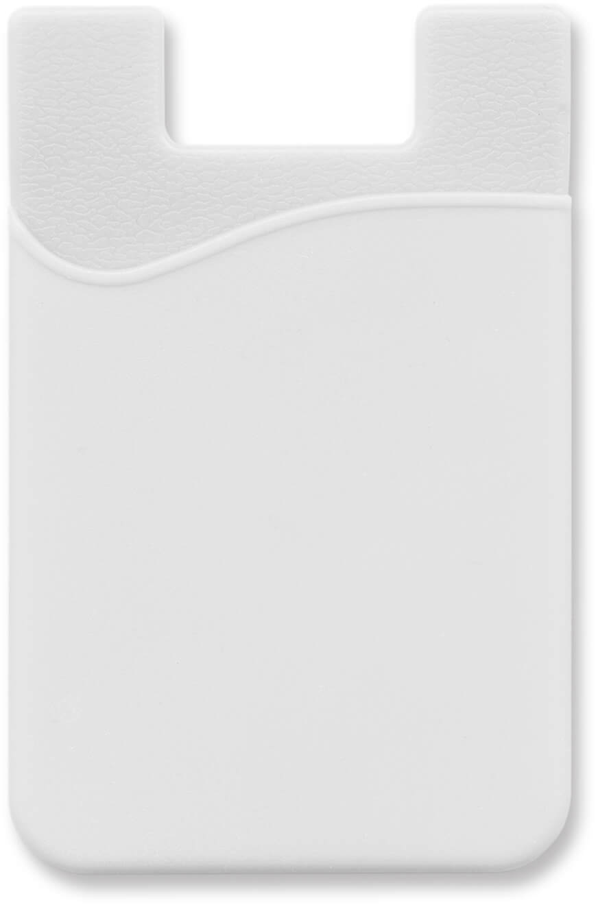 White Silicone Phone Wallet - Full Colour