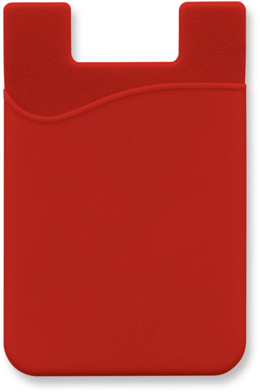 Red Silicone Phone Wallet - Full Colour