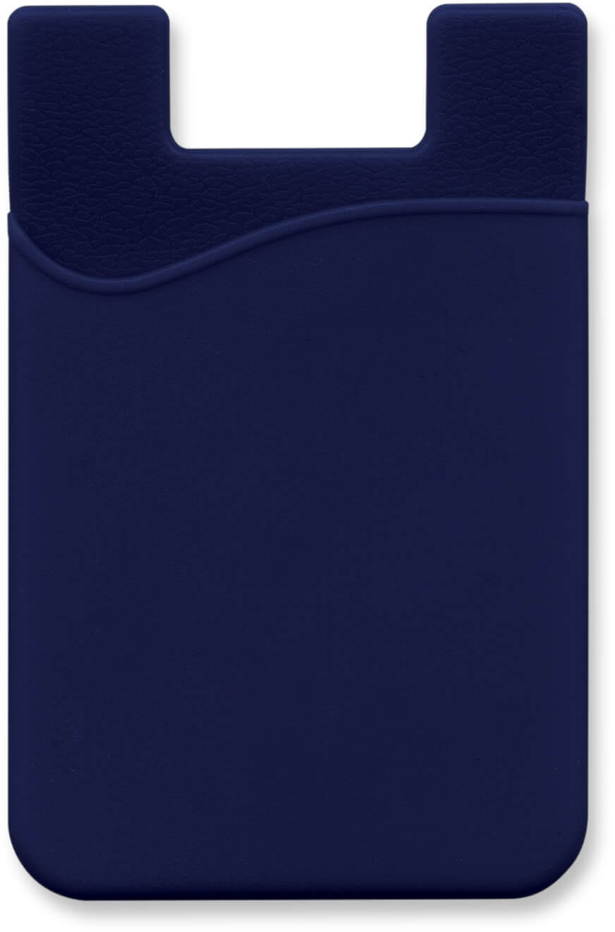 Navy Silicone Phone Wallet - Full Colour