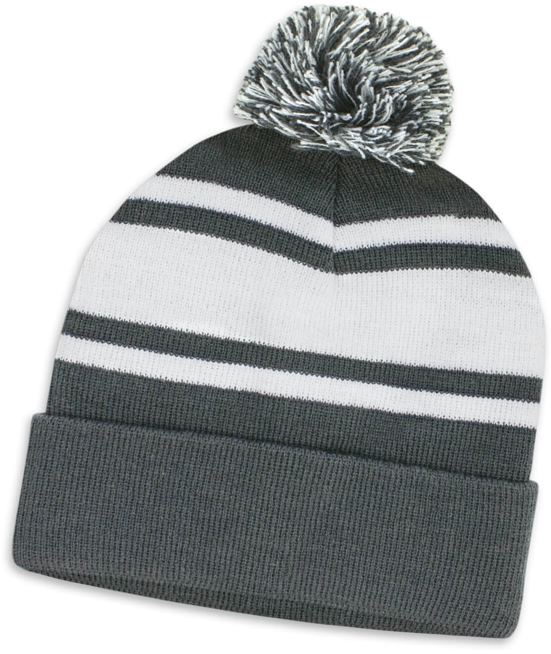 Dark Grey Commodore Beanie with Pom Pom