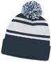 Navy Commodore Beanie with Pom Pom