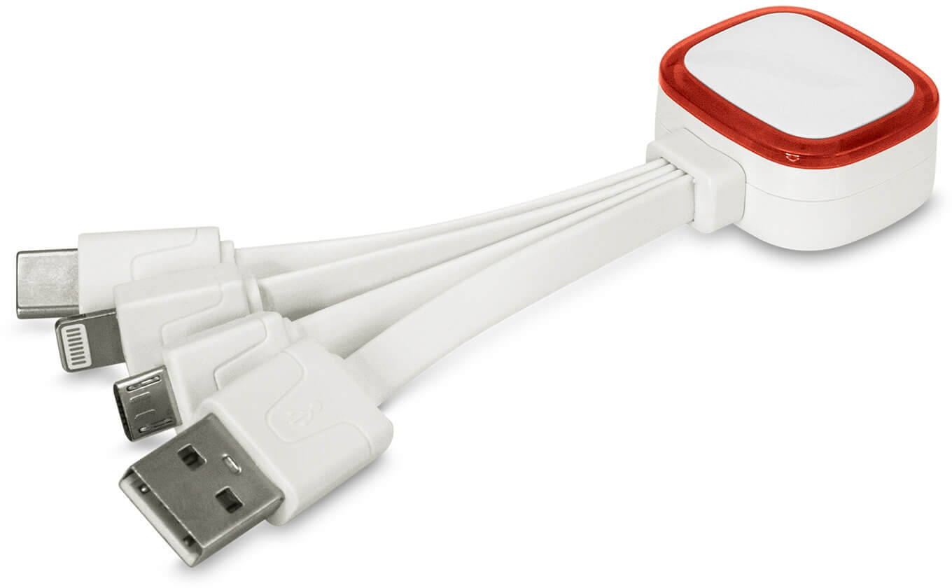 Red Zodiac Charging Cable