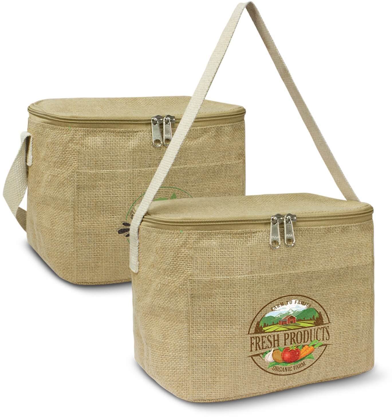 Natural Jute Lunch Cooler Bag