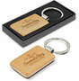 Beech Wood Key Ring - Rectangle