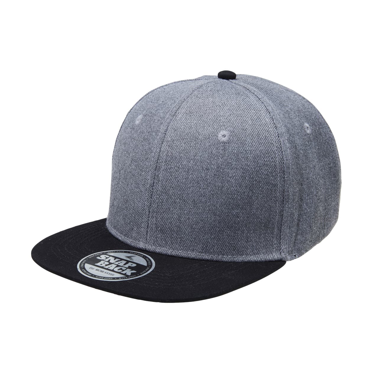 Charcoal Heather/Black Heathered Snapback