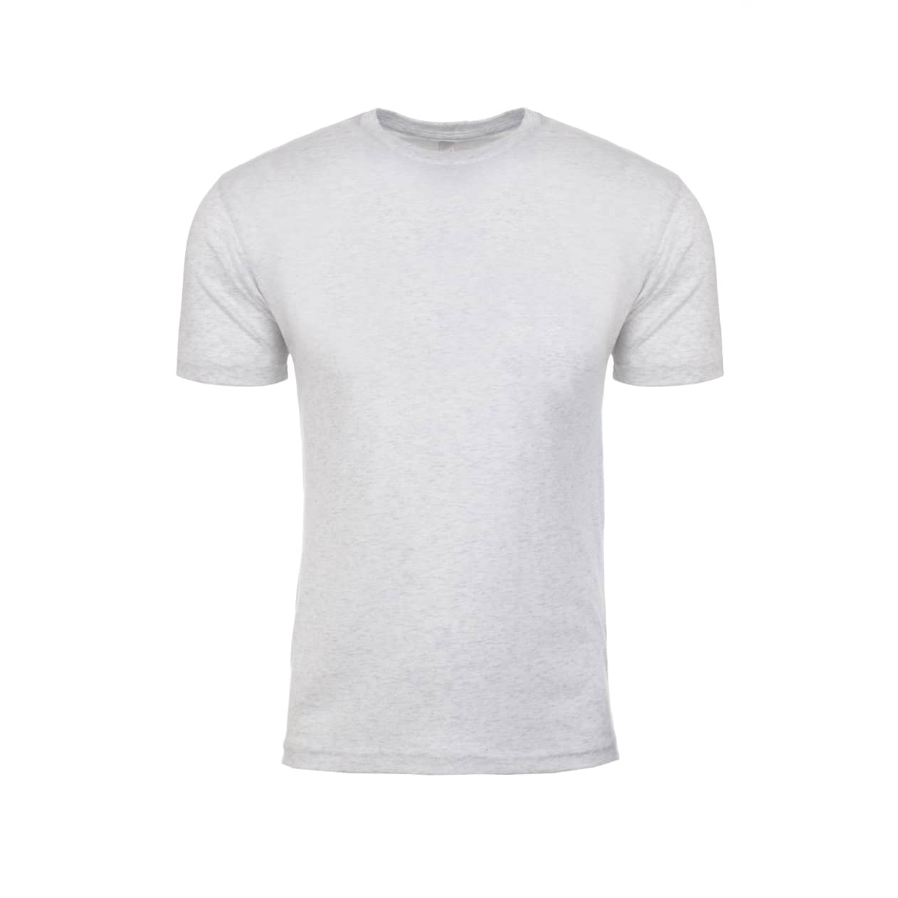 Heather White Men's Tri-Blend Crew