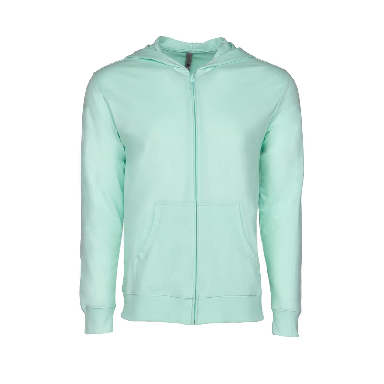 Mint Sueded Zip Hoody