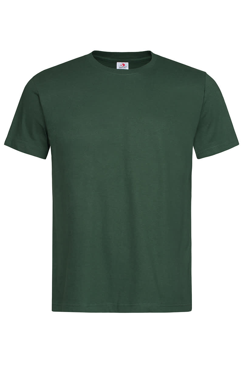 Bottle Green Adult Cotton T-Shirt