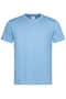 Light Blue Adult Cotton T-Shirt