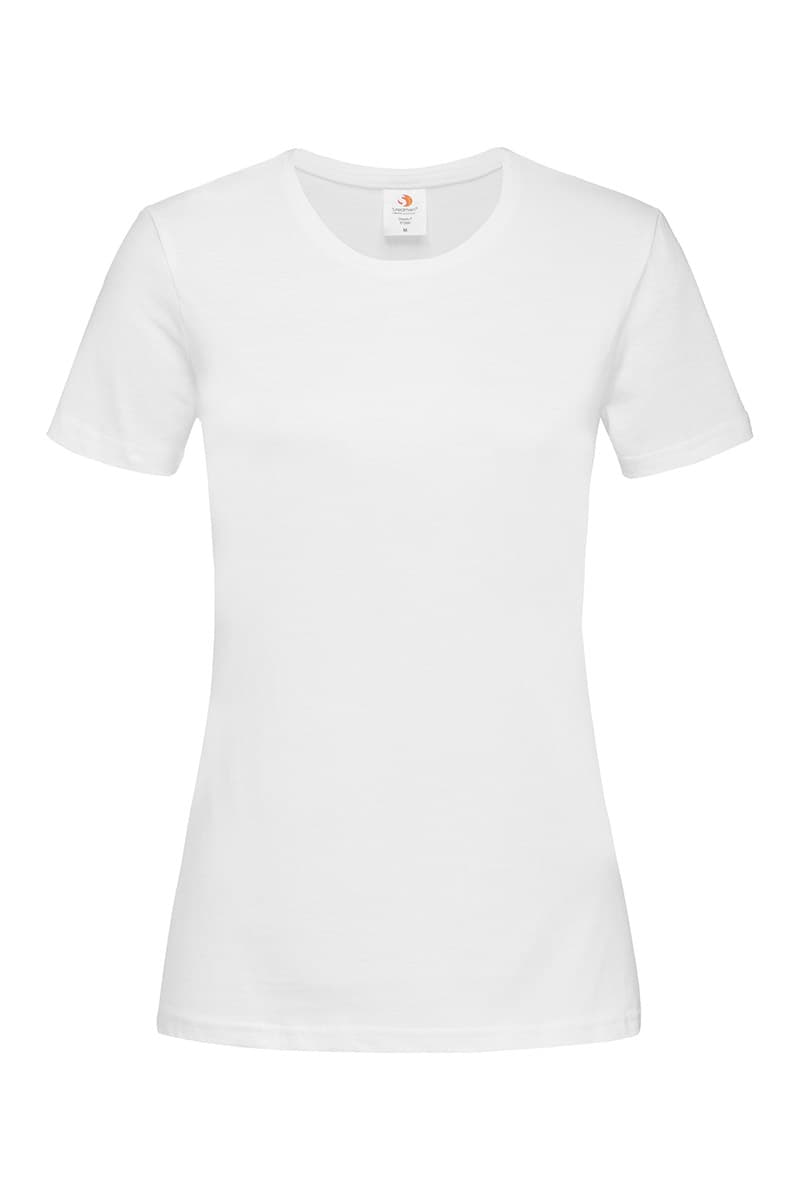 White Women's Classic Cotton T