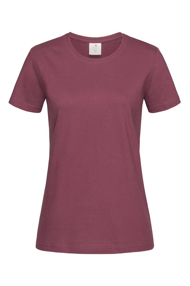 Burgundy Women's Classic Cotton T