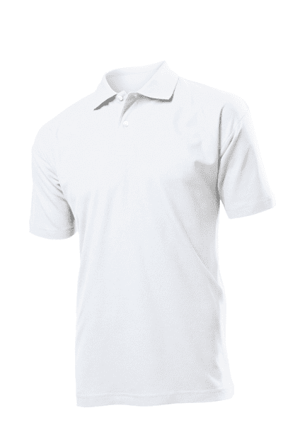 White Men's Heavyweight Polo