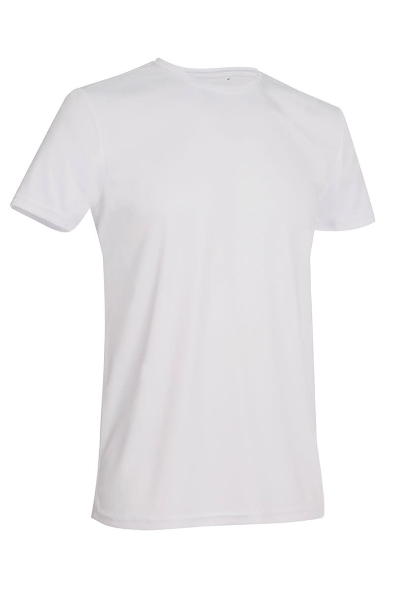 White Men's Active Sports Tee