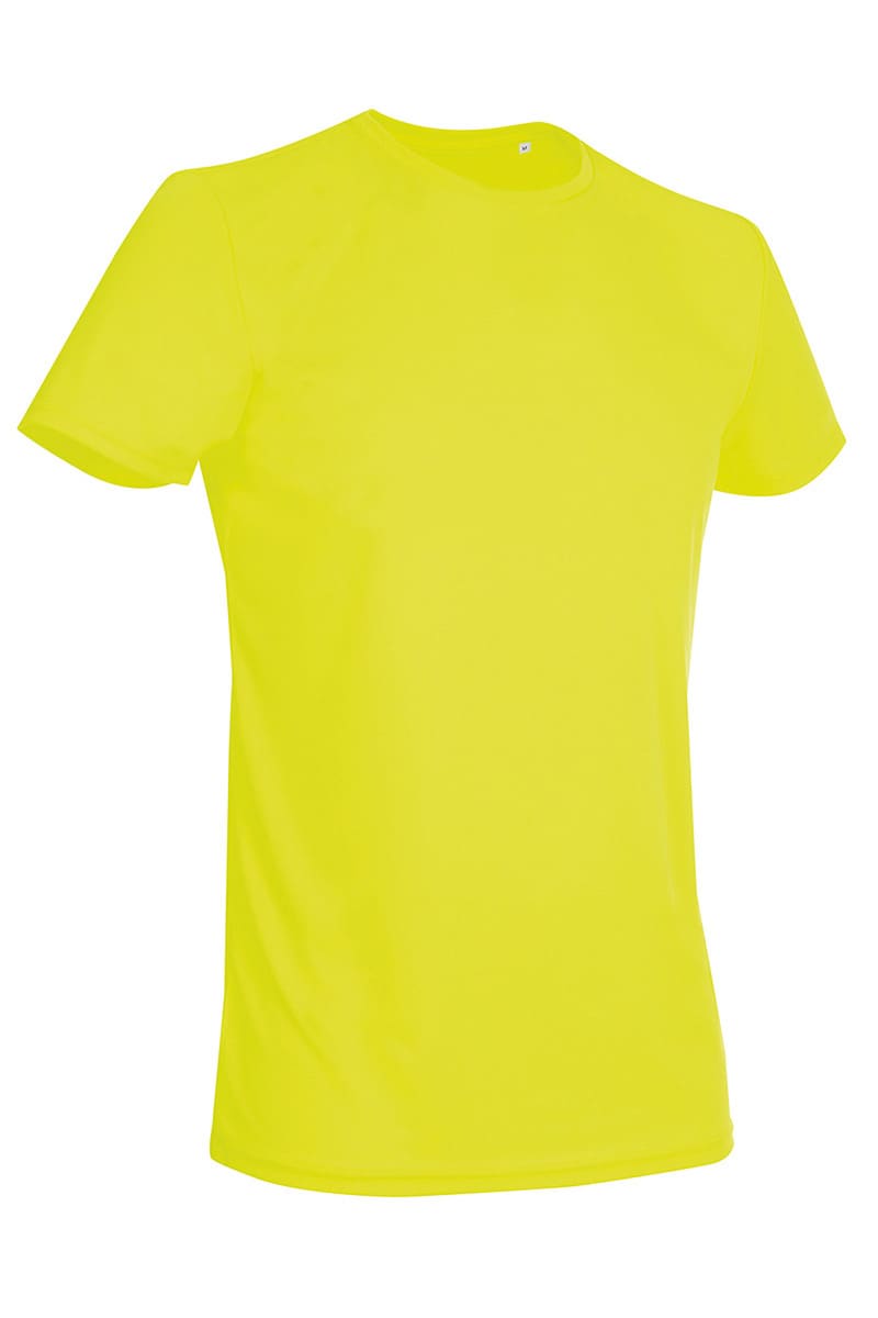 Cyber Yellow Men's Active Sports Tee