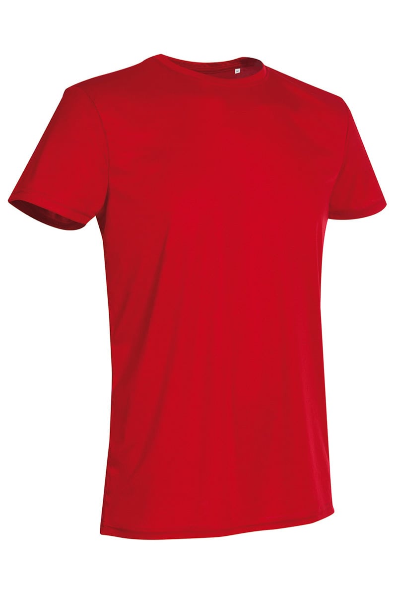 Crimson Red Men's Active Sports Tee