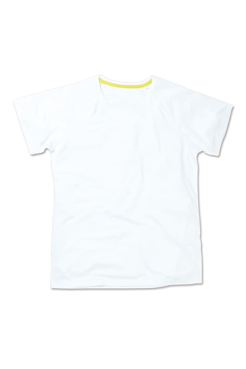 White Women's Active 140 Raglan Tee