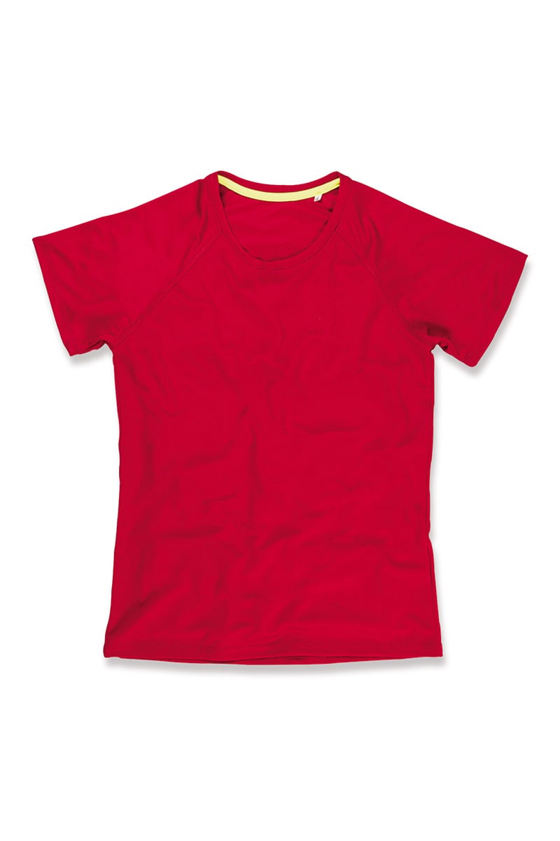 Crimson Red Women's Active 140 Raglan Tee