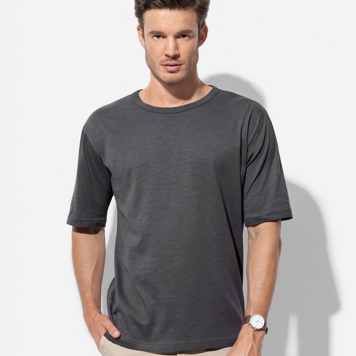 Men's Organic Slub Crew Neck