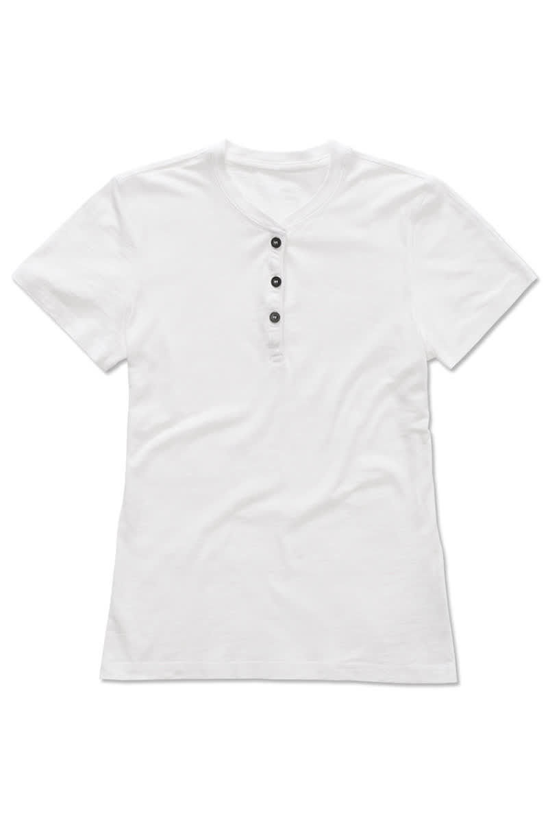 White Women's Henley T-Shirt