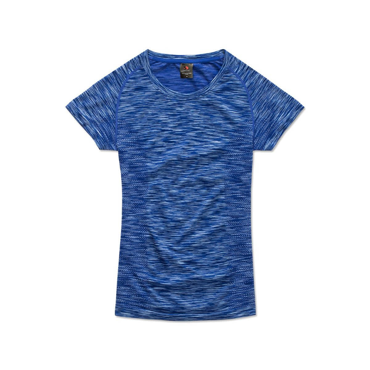 King Blue Melange Women's Active Seamless Raglan