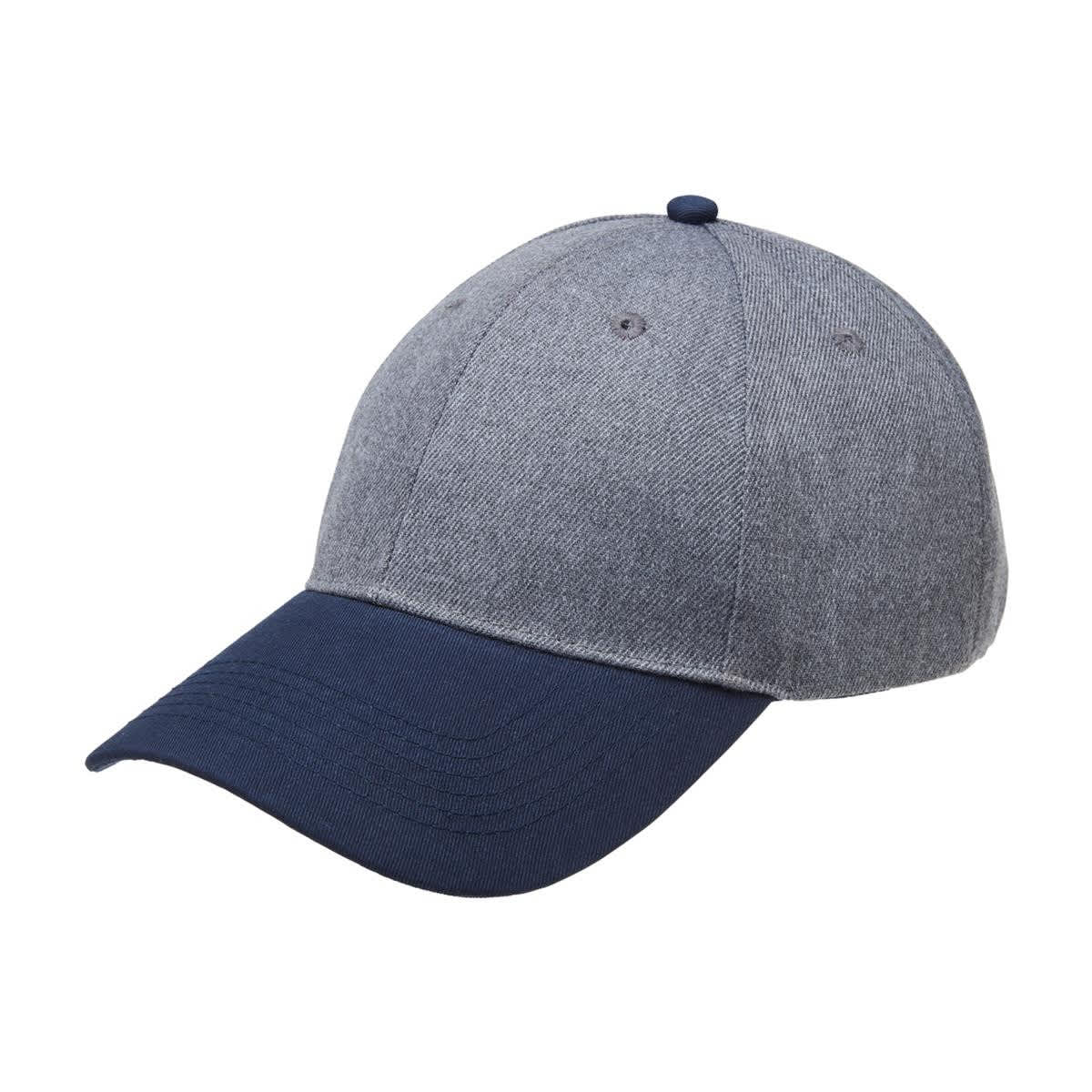 Charcoal Heather/Navy Curved Heather