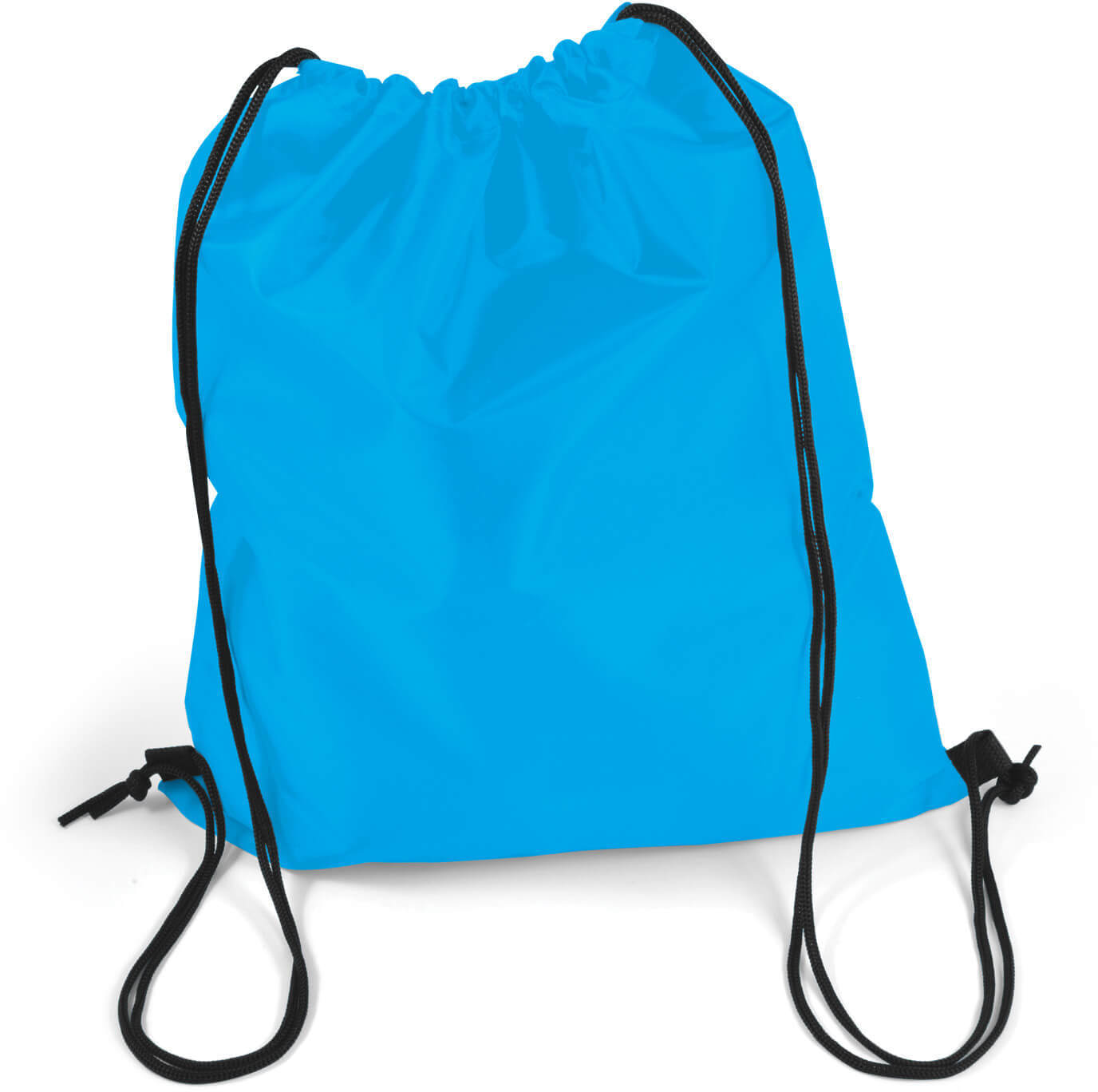 Light Blue Presto Drawstring Bag with Pocket