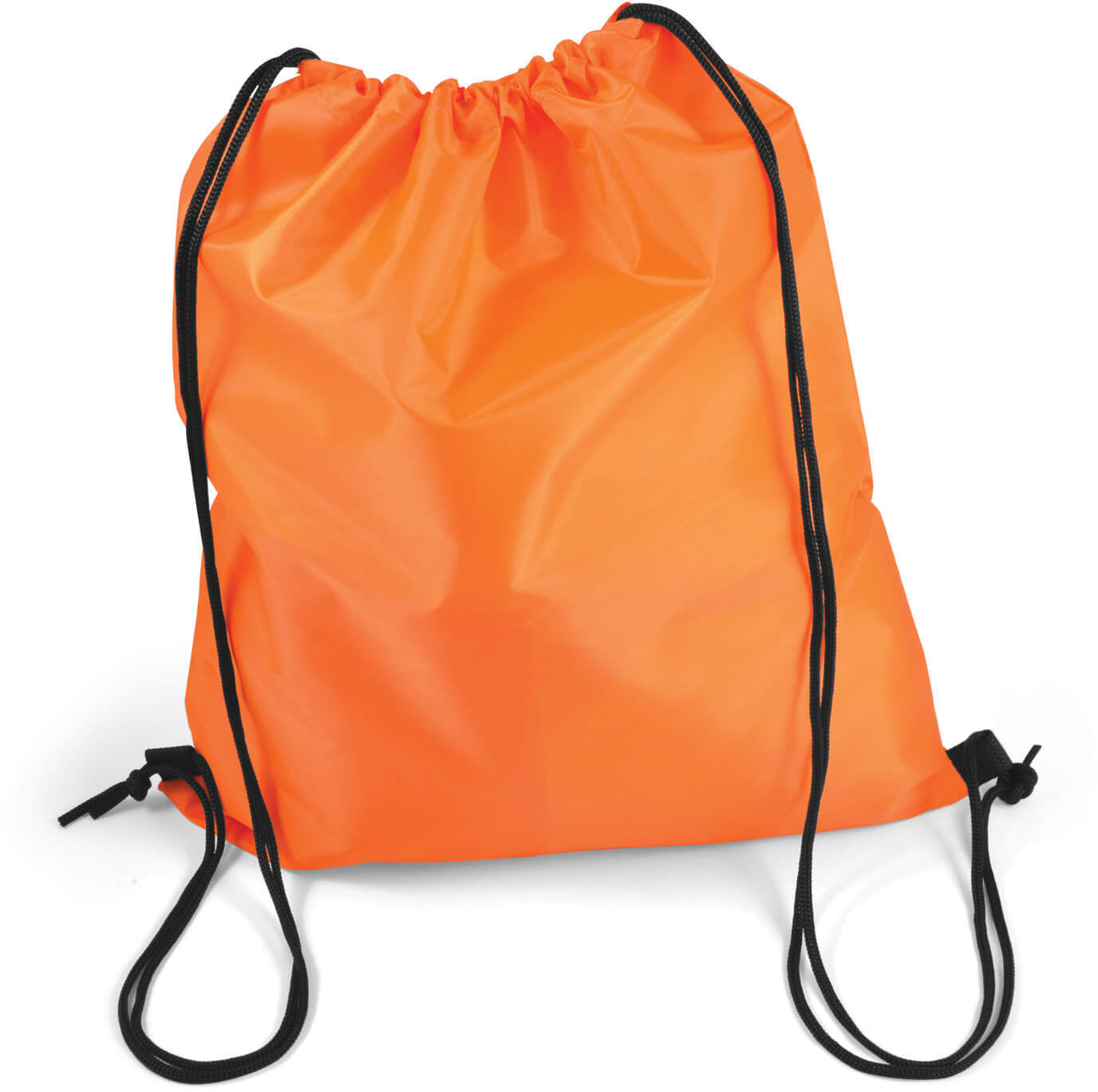 Orange Presto Drawstring Bag with Pocket