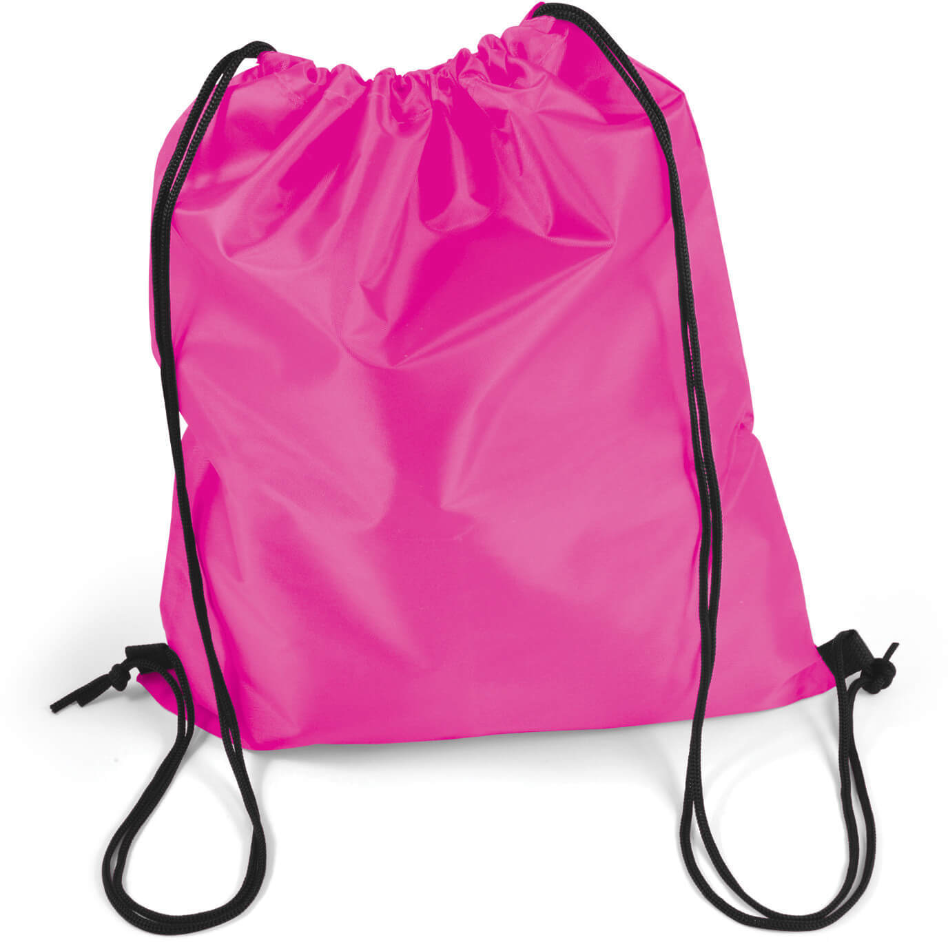 Pink Presto Drawstring Bag with Pocket