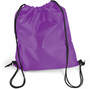 Purple Presto Drawstring Bag with Pocket