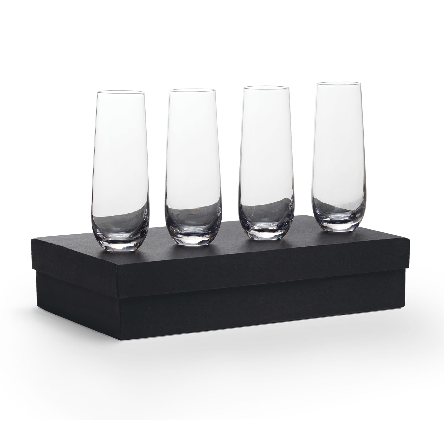 Stemless Glass Champagne Flutes 