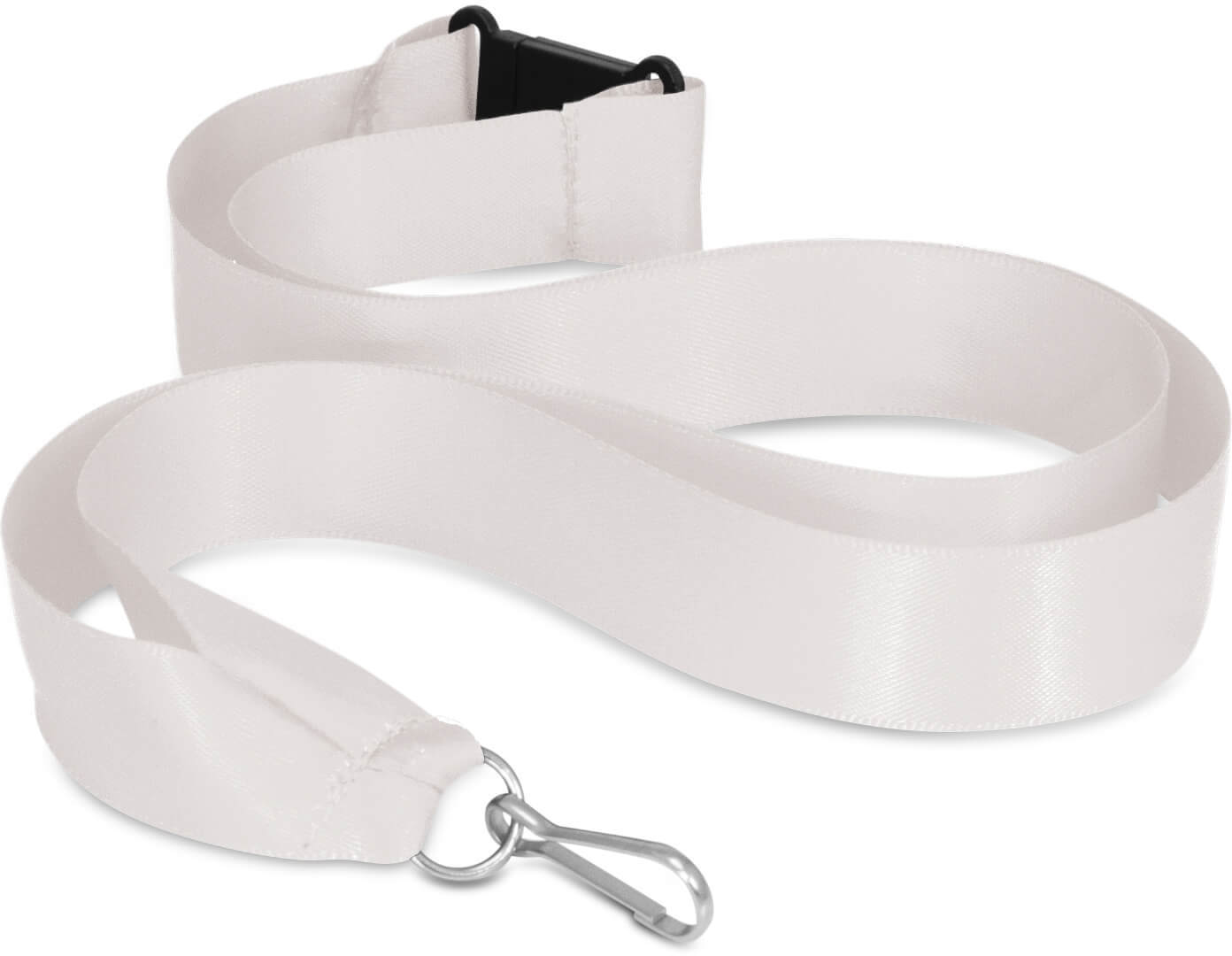 White Ribbon Lanyard