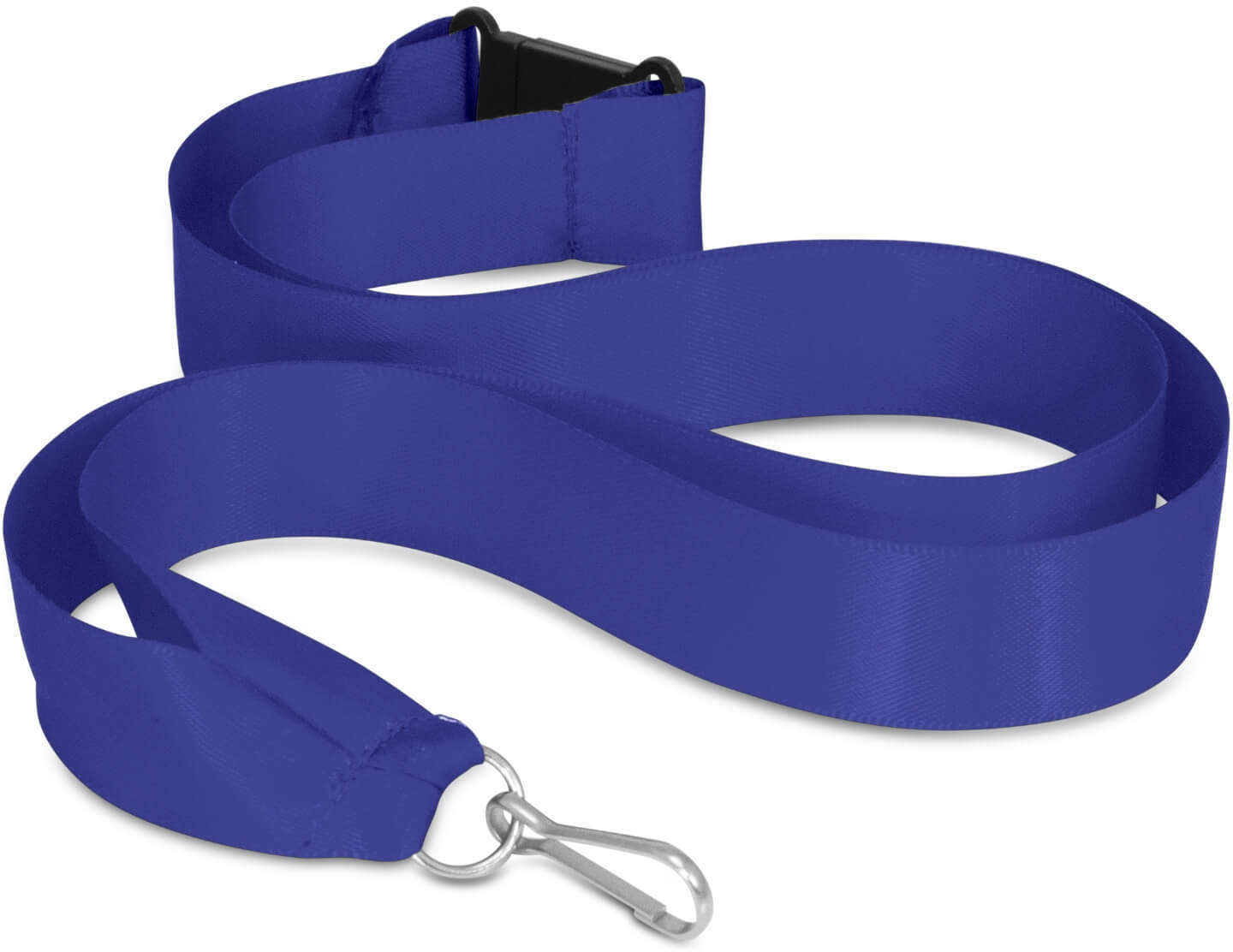 Dark Blue Ribbon Lanyard