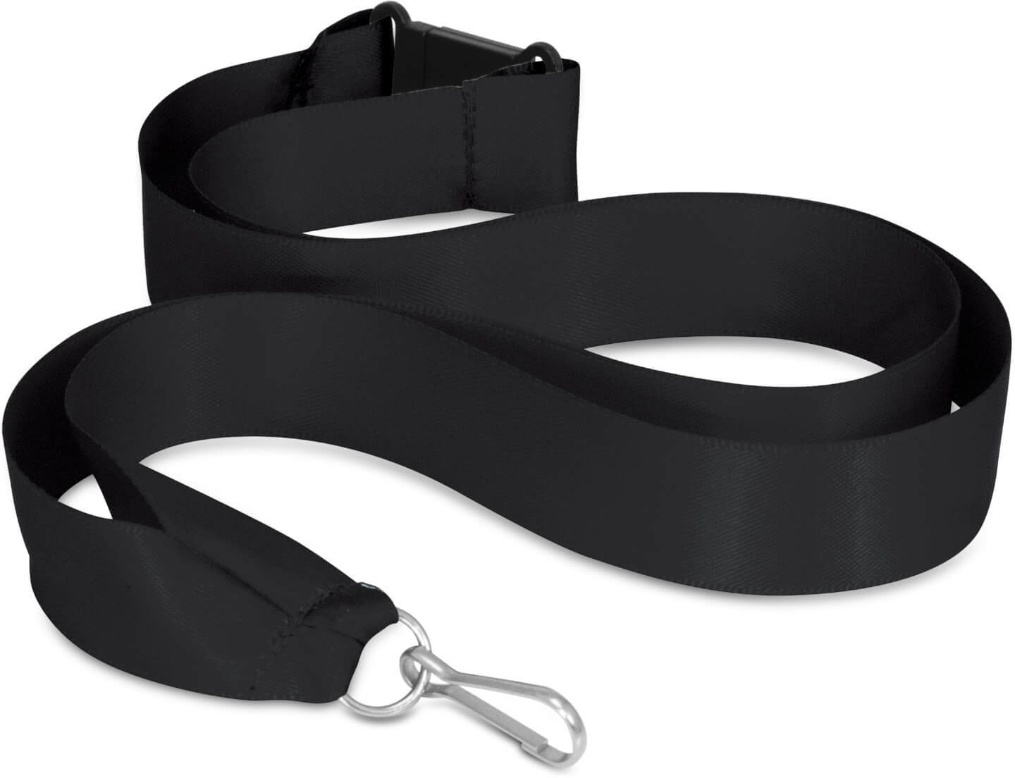 Black Ribbon Lanyard