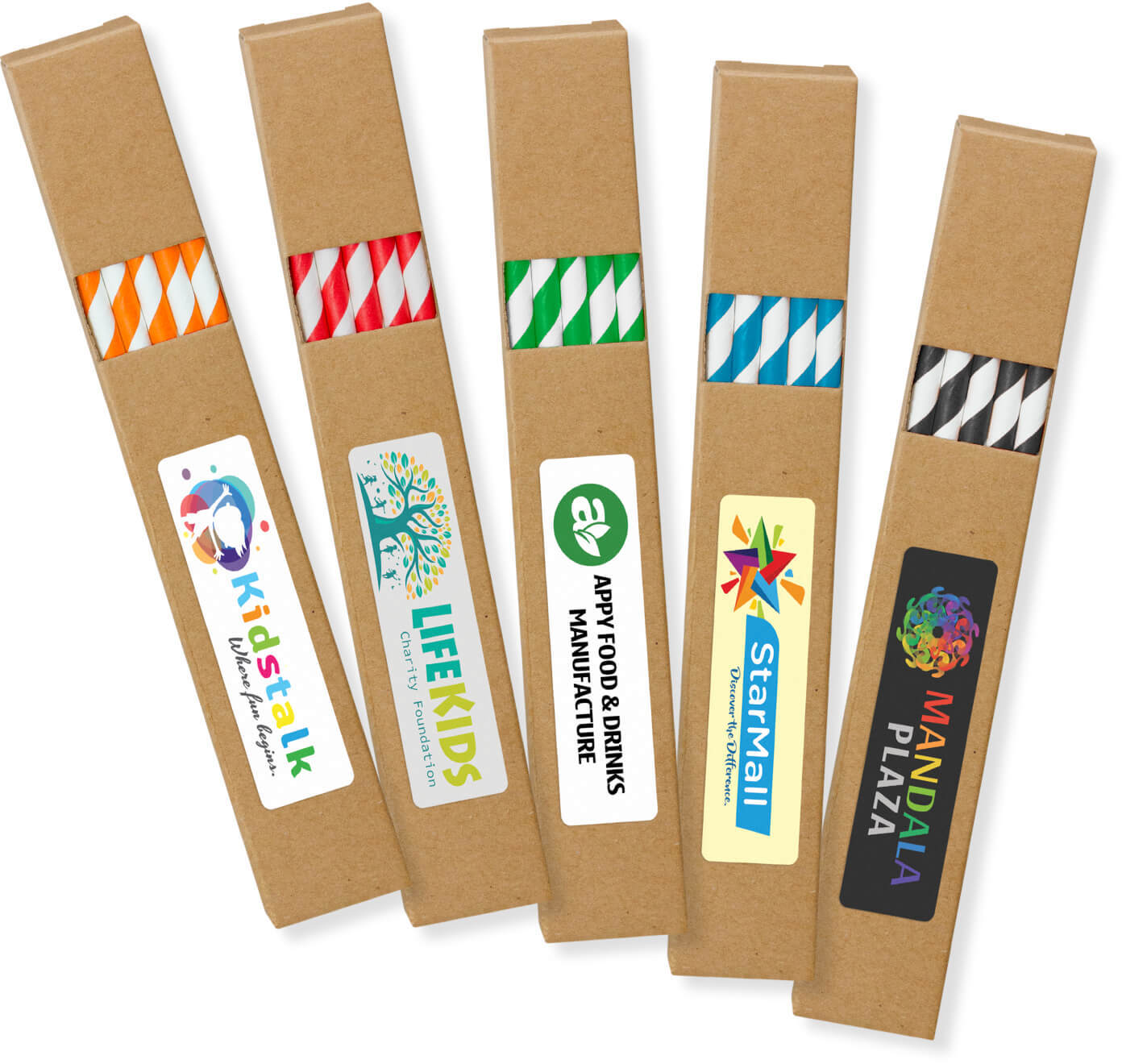 Box: Natural Paper Drinking Straws