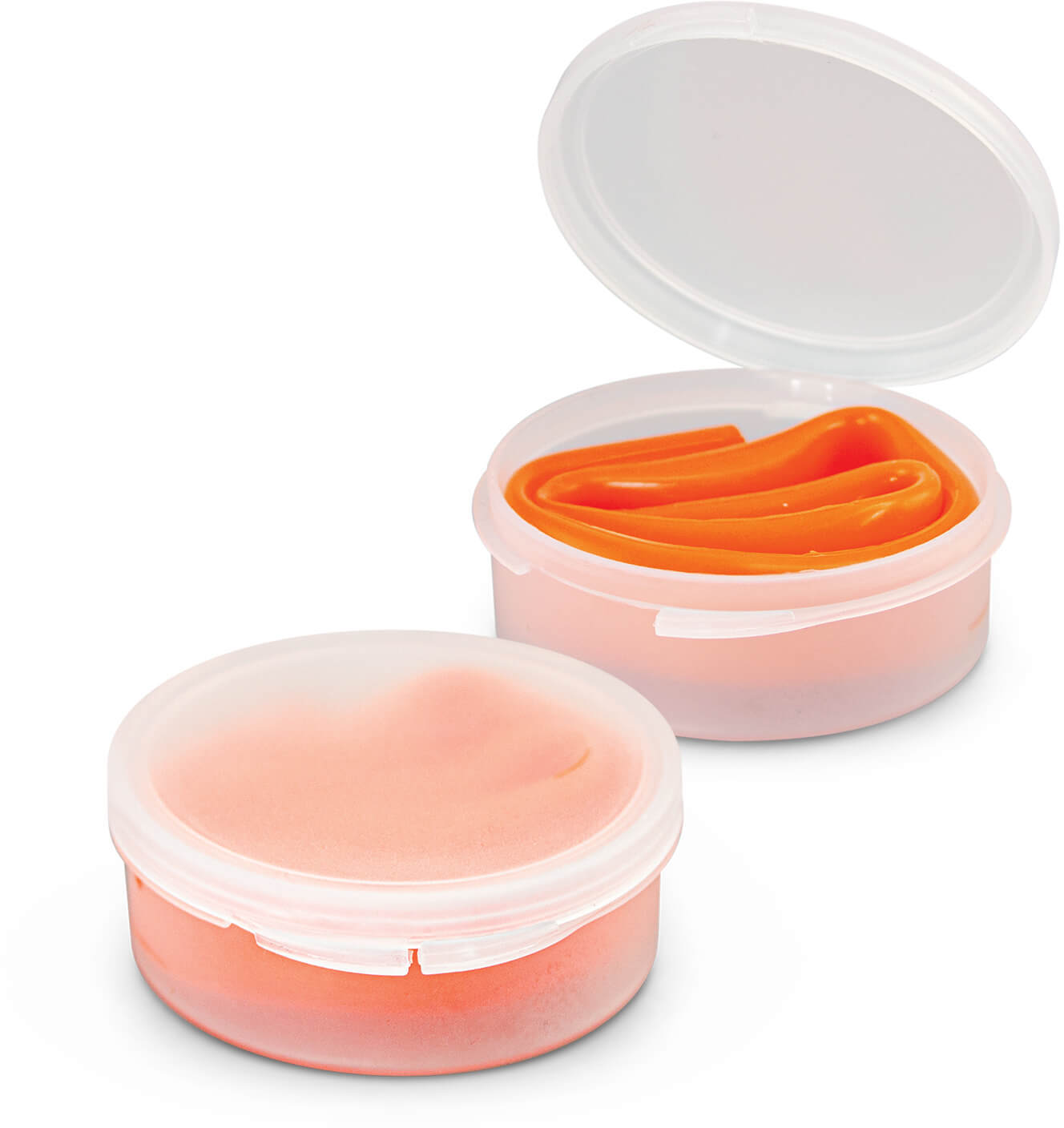 Orange Silicone Straw with Case