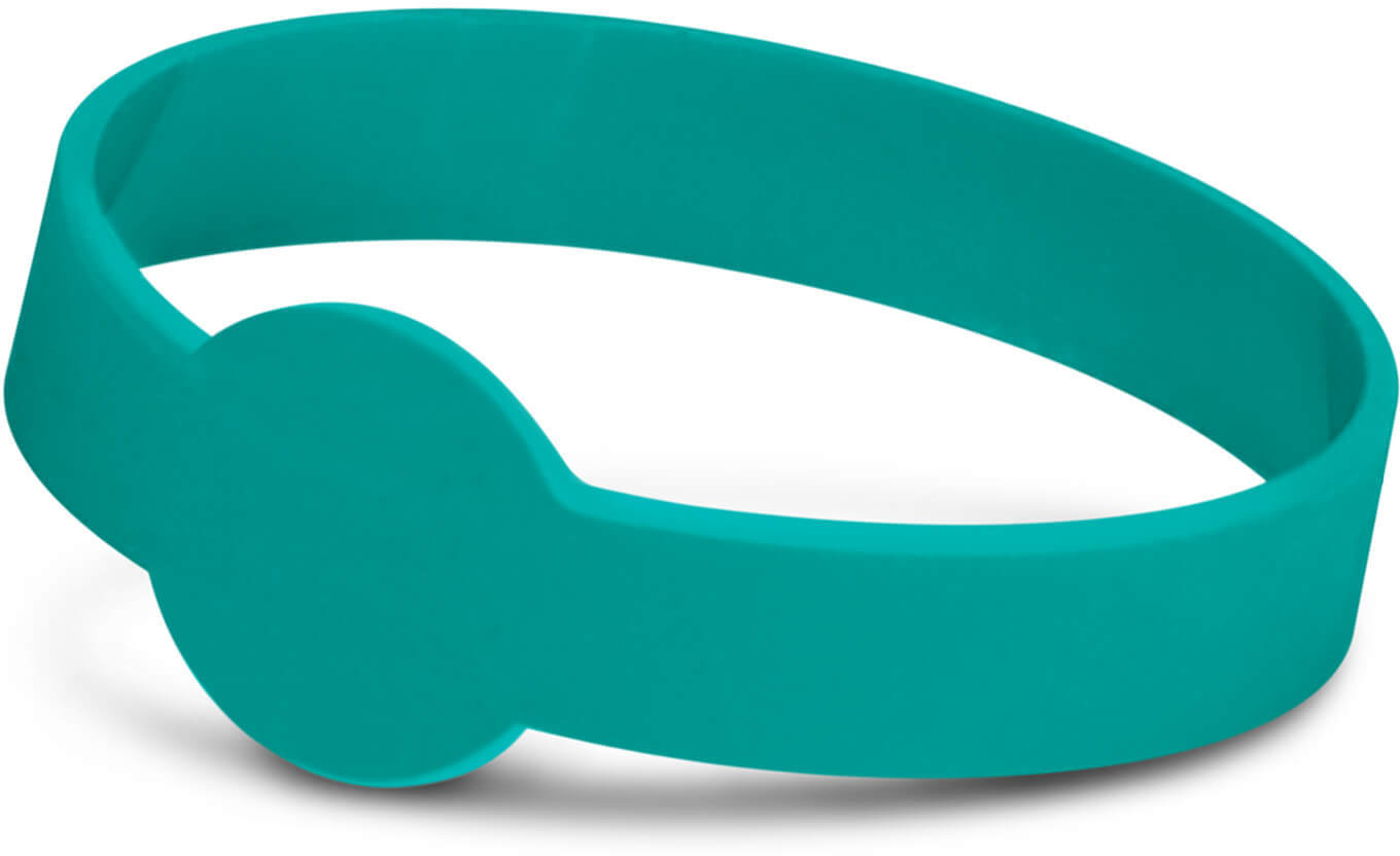 Teal Xtra Silicone Wrist Band