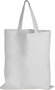 White Coloured Cotton Short Handle Totes