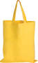 Yellow Coloured Cotton Short Handle Totes