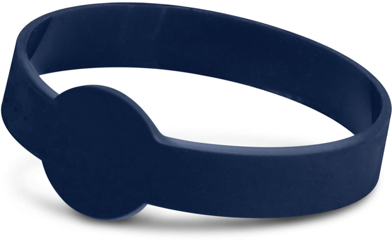 Navy Xtra Silicone Wrist Band - Debossed