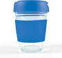 Dark Blue Vienna Glass Coffee Cup / Flip Lid