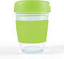 Light Green Vienna Glass Coffee Cup / Flip Lid