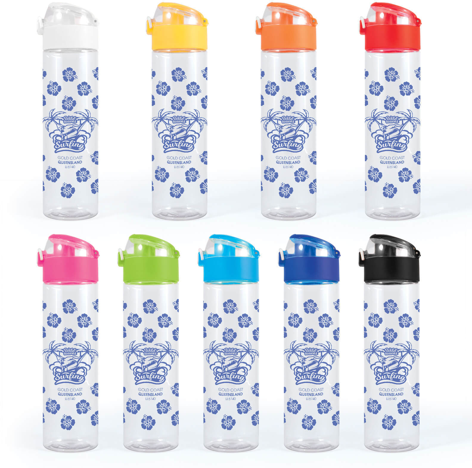 Tritan 600ml drink bottle with wrap print
