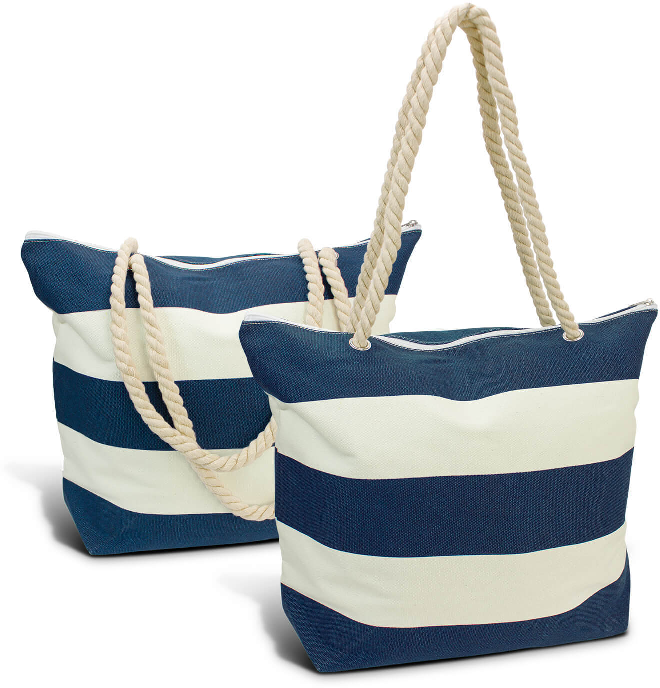 Navy/White Bali Tote Bag