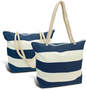 Navy/White Bali Tote Bag