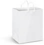 White Medium Laminated Paper Carry Bag - Full Colour