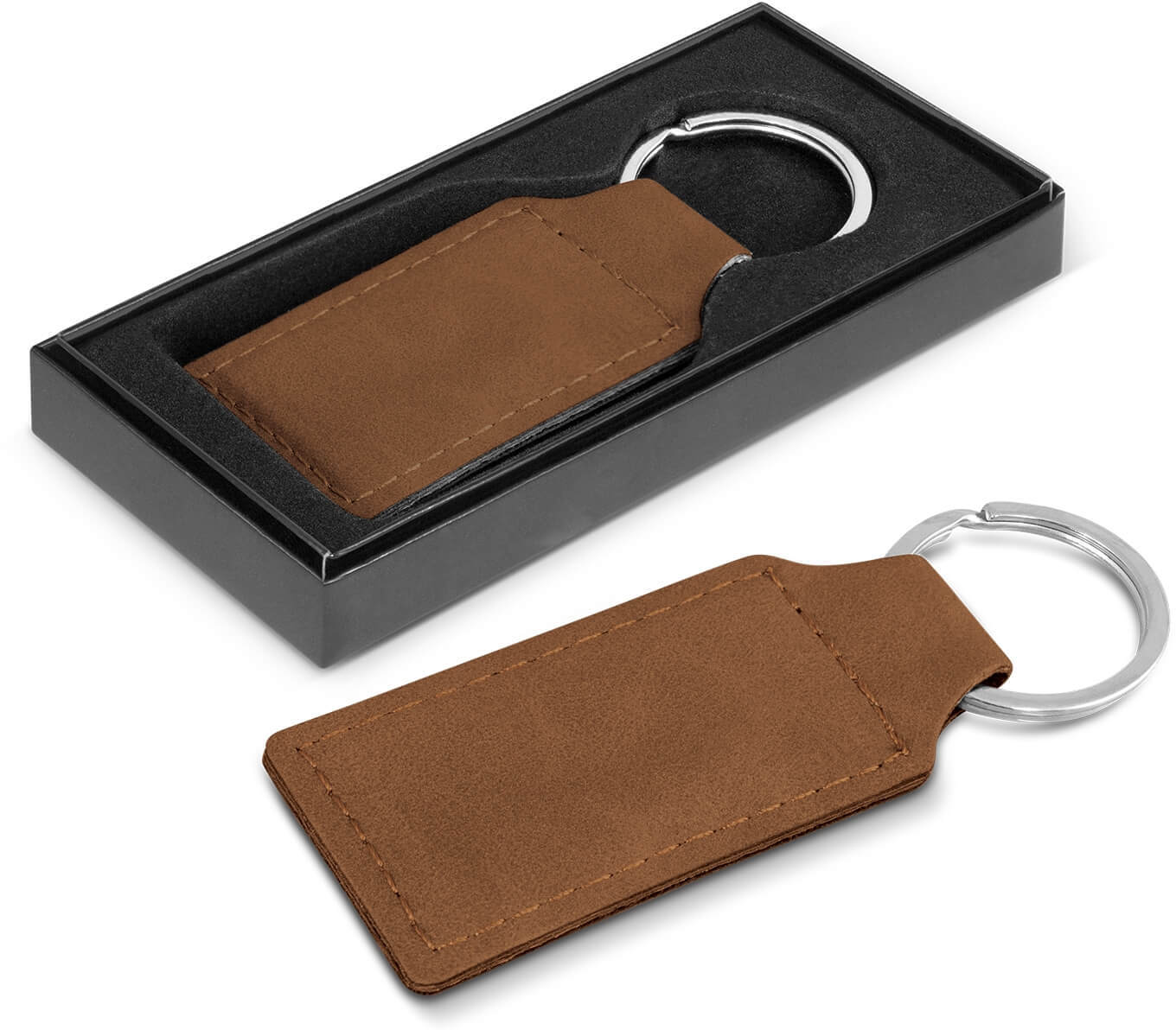 Tan Brown Ashton Key Ring